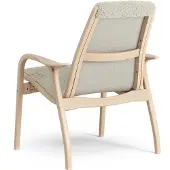 Swedese Laminett nojatuoli lakattu pyökki/lampaannahka Moonlight (beige)