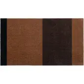 Tica Copenhagen Stripes käytävämatto vaakasuuntainen Cognac-dark brown-black, 67x120 cm