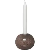 ERNST kynttilänjalka lasi Ø11 cm Ruskea