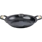 Victoria Signature paellapannu kiillotettua valurautaa 33 cm Musta