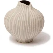 Lindform Line vaasi Sand white stone stripe, medium