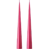 Ester & Erik -kartiokynttilä 37 cm, 2-pakkaus lakattu Deep pink 41/2