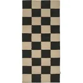 Classic collection Squares käytävämatto Black-natural, 80x200 cm