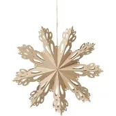 Broste Copenhagen Snowflake joulukoriste natural Ø 30 cm