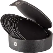 Dorre Visby lasinaluset Ø10 cm 6-pack Musta