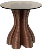 Ekbacken Studios Anemone sivupöytä Ø50 cm Chocolate