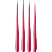 Ester & Erik -kynttilä, 4-pakkaus matta Deep pink 41/2, 32 cm