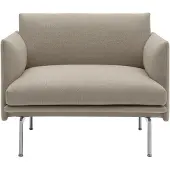 Muuto , Outline Chair Polished Aluminum Base - Ecriture 240