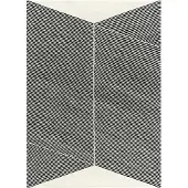 NJRD Rectangles-villamatto, luonnonvalkoinen 170x240 cm