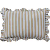 Broste Copenhagen Ina tyynynpäällinen Hiekanharmaa-siniruskea merilevä, 40x60 cm