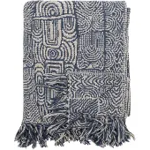 Bloomingville Bresso-viltti 130x160 cm Sininen