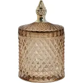 Lene Bjerre Miya säilytyspurkki kannella, Ø 10,5 cm Golden brown