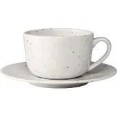 Scandi Living Freckle lautasellinen kuppi 26 cl Valkoinen