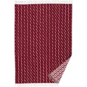 Klippan Yllefabrik Knit villahuopa 130x200 cm Burgundy