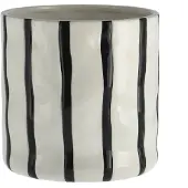 Scandi Living Thrive ruukku Ø16 cm Valkoinen-musta