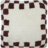 House Doctor - Tyynynpäällinen Chess 50x50 cm ruskea/off-white