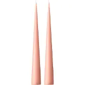 Ester & Erik -kartiokynttilä 37 cm, 2-pakkaus matta Rosy caramel 20