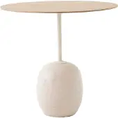 &tradition Lato LN9 -sivupöytä Oak-Crema diva marble