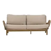 Brafab Lily 2,5-paikkainen sohva Twist straw / Plush wheat / teak