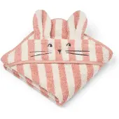 Liewood Albert huppupyyhe 70x70 cm Coral blush-creme de la creme raita