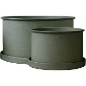 DBKD Plant bowl -ruukku 2-pakkaus Vihreä