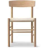 Fredericia Furniture J39-tuoli Saippuoitu tammi natur liina