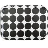 Opto Design Tallyho tarjotin 36x28 cm Musta-valkoinen