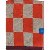 Mette Ditmer Retro käsipyyhe Tummanoranssi, 50x90 cm