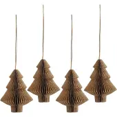 Scandi Living Tree joulukuusenpallot 4 kpl Natural