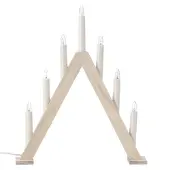 Scandi Living Nord adventtikynttelikkö 40 cm Valkolakattu