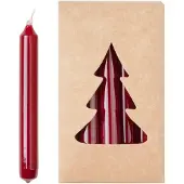 Broste Copenhagen Broste -joulukuusenkynttilä glossy Ø 1,2x10,2 cm 20-pakkaus Burgundy