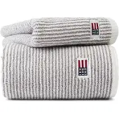 Lexington Original Towel White/Gray Striped - Grey - 50X100