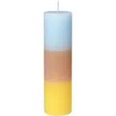 Broste Copenhagen Rainbow pöytäkynttilä 25 cm Pineapple cloud