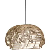 PR Home Ulkoriippuvalaisin Mayla, luonnonvärinen rottinki, Ø 43 cm, pistoke IP44 Mayla, Vaalea puu, Puu