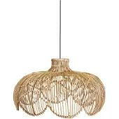 PR Home Ulkoriippuvalaisin Belle, luonnonvärinen rottinki, Ø 43 cm, pistoke IP44 Belle, Vaalea puu, Puu
