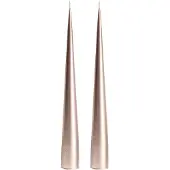Ester & Erik -kartiokynttilä 34 cm, 2-pakkaus metallic Champagne 94