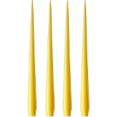 Ester & Erik -kynttilä, 4-pakkaus lakattu Lemon drop 15-0, 42 cm