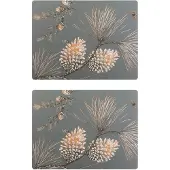Åry Home Pine Cone pöytätabletti 2-pakkaus Moss grey