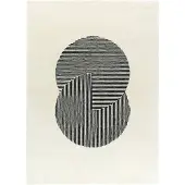 NJRD Circles-villamatto, luonnonvalkoinen 200x300 cm
