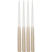 Scandi Essentials Affinity antiikkikynttilä kaksivärinen 4-pakkaus 32 cm White-sand