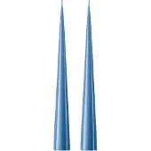 Ester & Erik -kartiokynttilä 37 cm, 2-pakkaus lakattu Moon blue 37