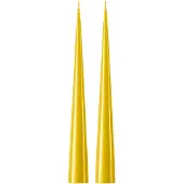 Ester & Erik -kartiokynttilä 37 cm, 2-pakkaus lakattu Lemon drop 15-0