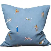 Fine Little Day Swimmers tyynynpäällinen 45 x 45 cm Blue