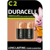 Duracell Lataa Ultra C 3000mAh akut 2 kappaleen pakkaus