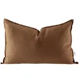 Scandi Living Calm tyynynpäällinen pellava 40 x 60 cm Almond Brown