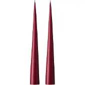 Ester & Erik -kartiokynttilä 37 cm, 2-pakkaus matta Deep wine 44/2