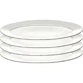 Serax Silhouette ovali lautanen M 15x24,5 cm 4 kpl White