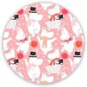 Opto Design Moomin celebration pannunalunen Ø21 cm Valko-vaaleanpunainen