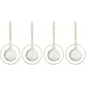 Blomus KITAI joulukuusenpallo 8,5 cm 4-pakkaus Clear