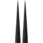 Ester & Erik -kartiokynttilä 37 cm, 2-pakkaus matta Velvet matt black 95